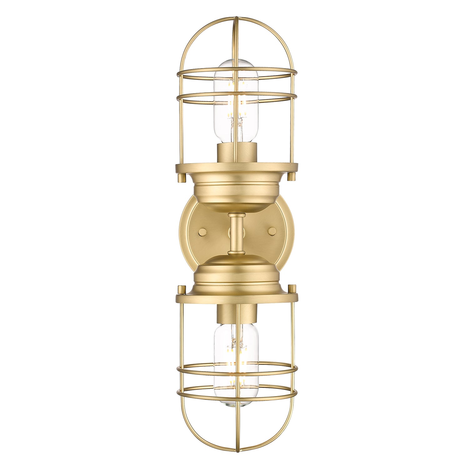 Seaport 2-Light Wall Sconce in Brushed Champagne Bronze