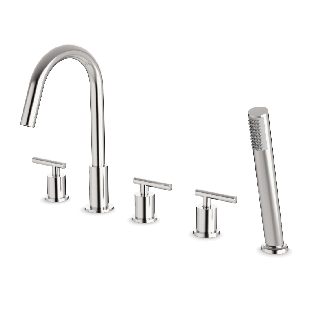 Artos Opera 5-Hole Deck Mount Tub Filler Brushed Nickel – F502-10BN