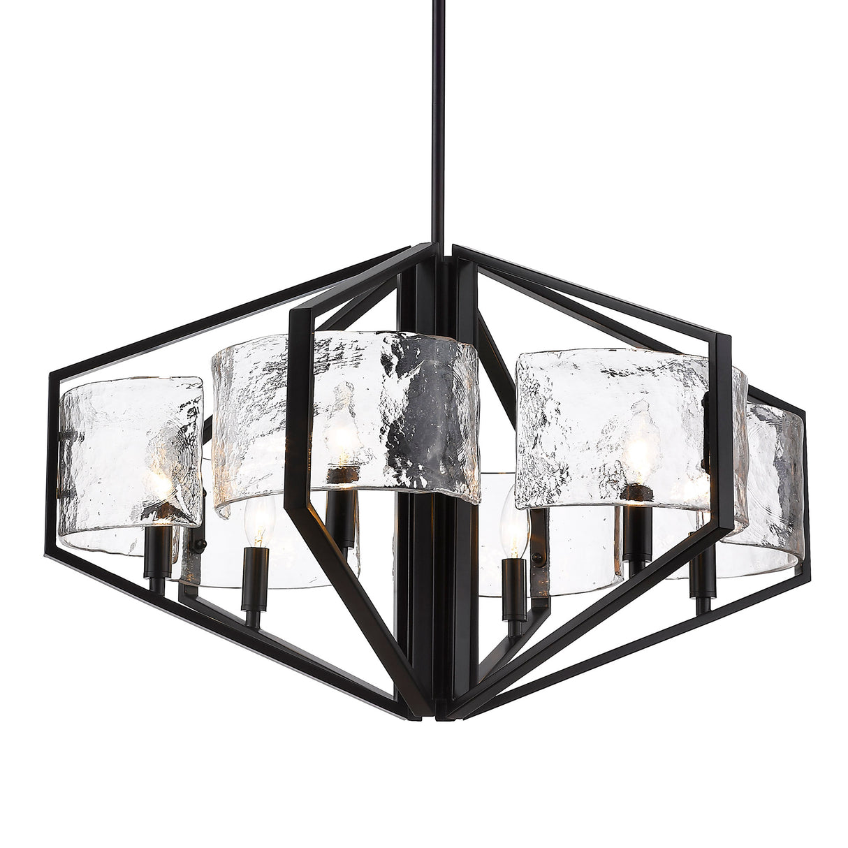 Varsha 6-Light Chandelier in Matte Black