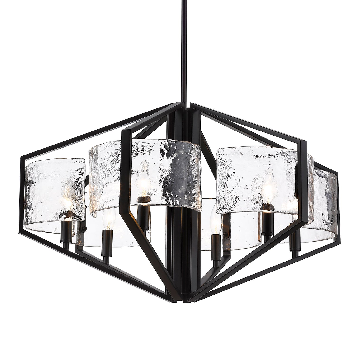Varsha 6-Light Chandelier in Matte Black