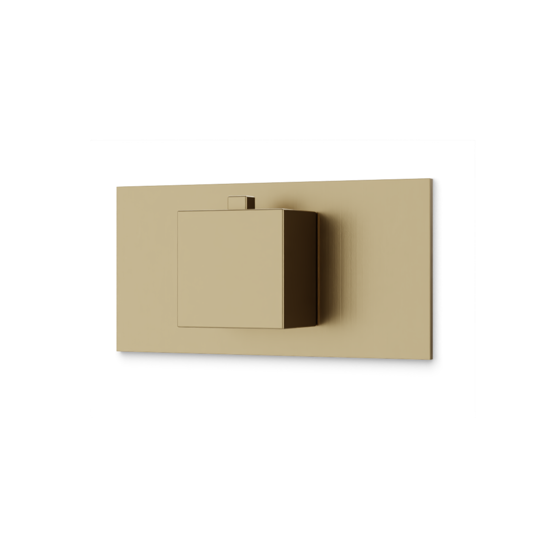 Artos Edge Thermostat Linear Trim Kit Satin Brass – F904A-6TKSB