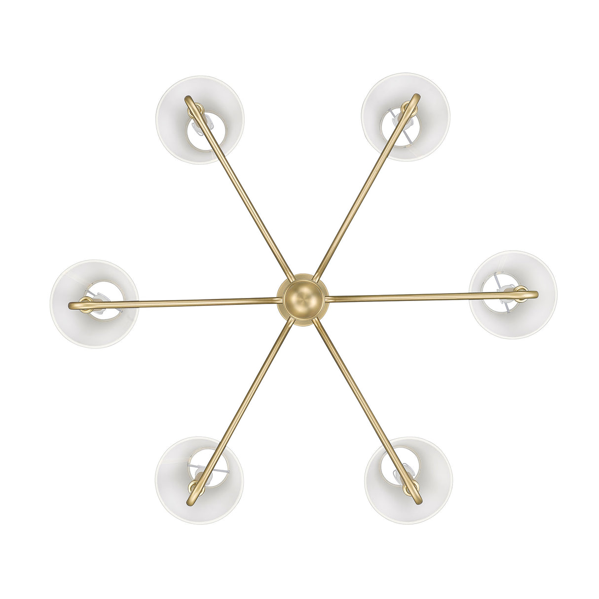 Kennedy BCB Brushed Champagne Bronze 6 Light Chandelier