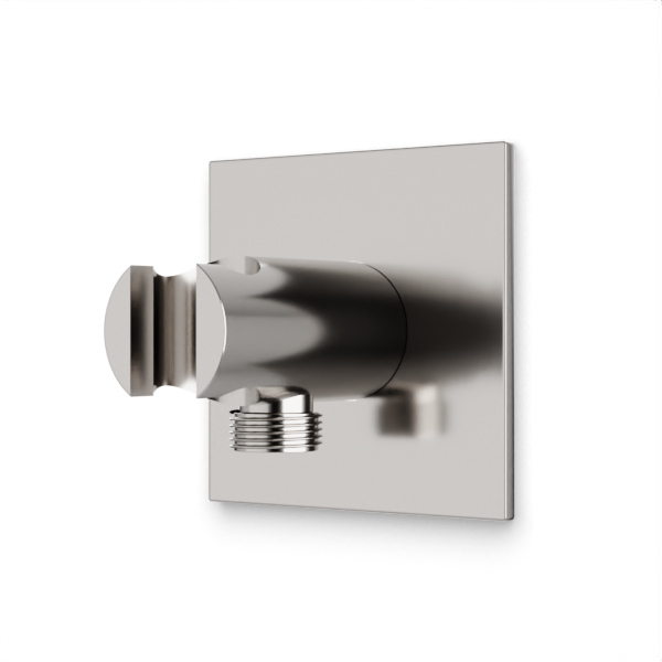 Artos Otella 3.25" Shower Outlet Elbow with Hand Shower Holder Brushed Nickel – F902-44BN