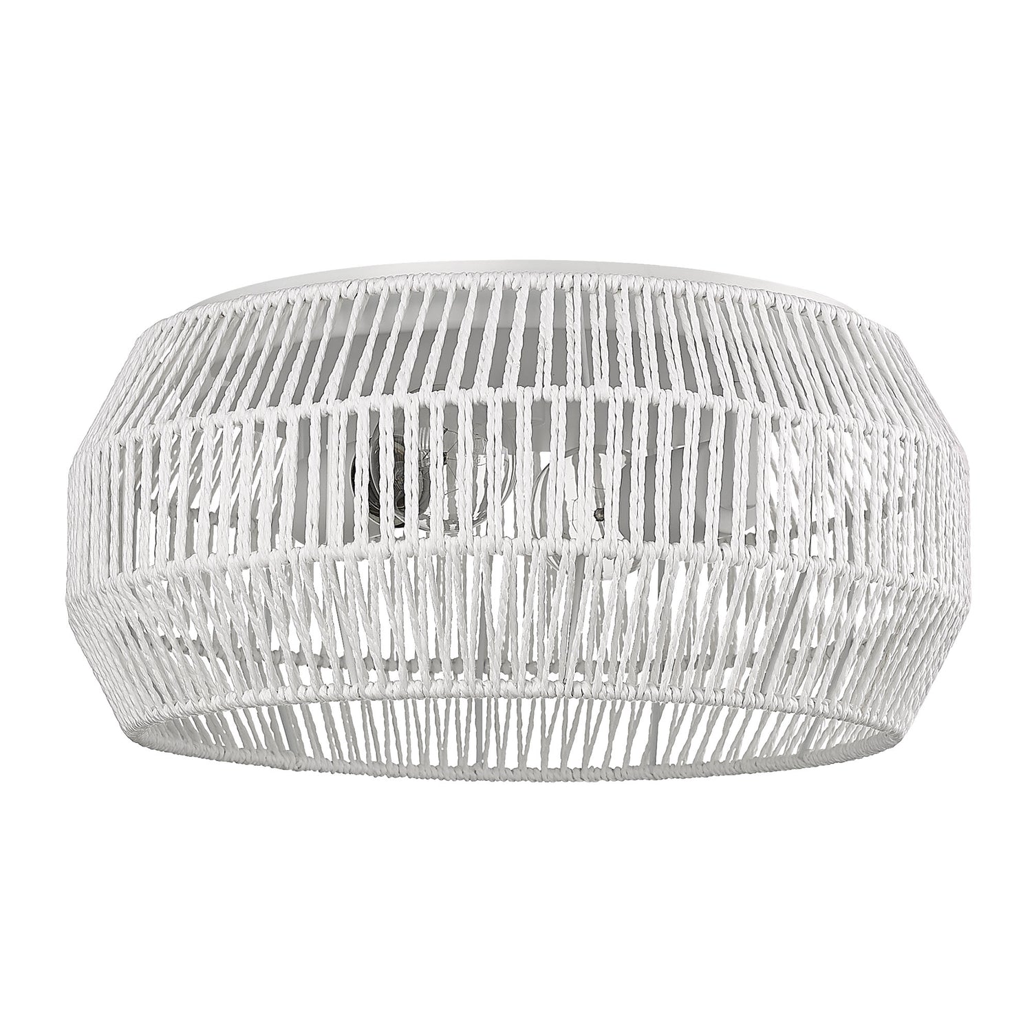 Marlee WHT Matte White 2 Light Flush Mount