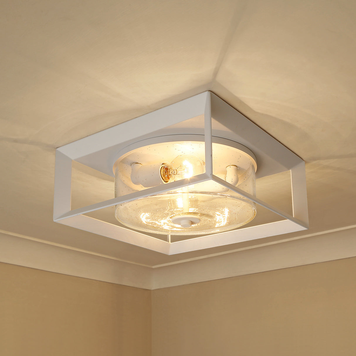 Smyth NWT Natural White Flush Mount - Outdoor