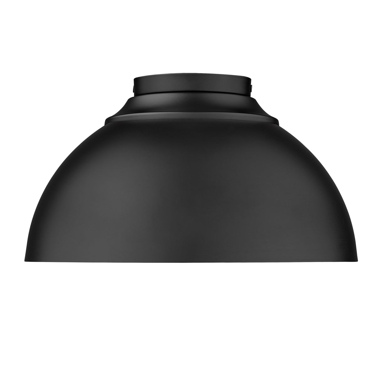 Zoey Flush Mount in Matte Black with Matte Black Shade