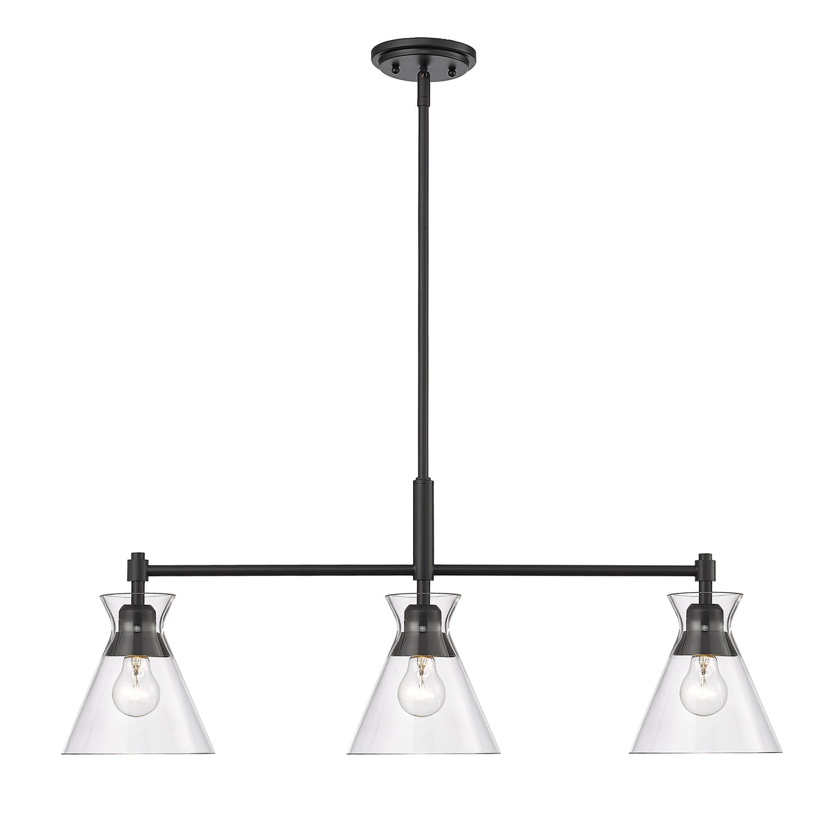 Malta Matte Black Linear Pendant