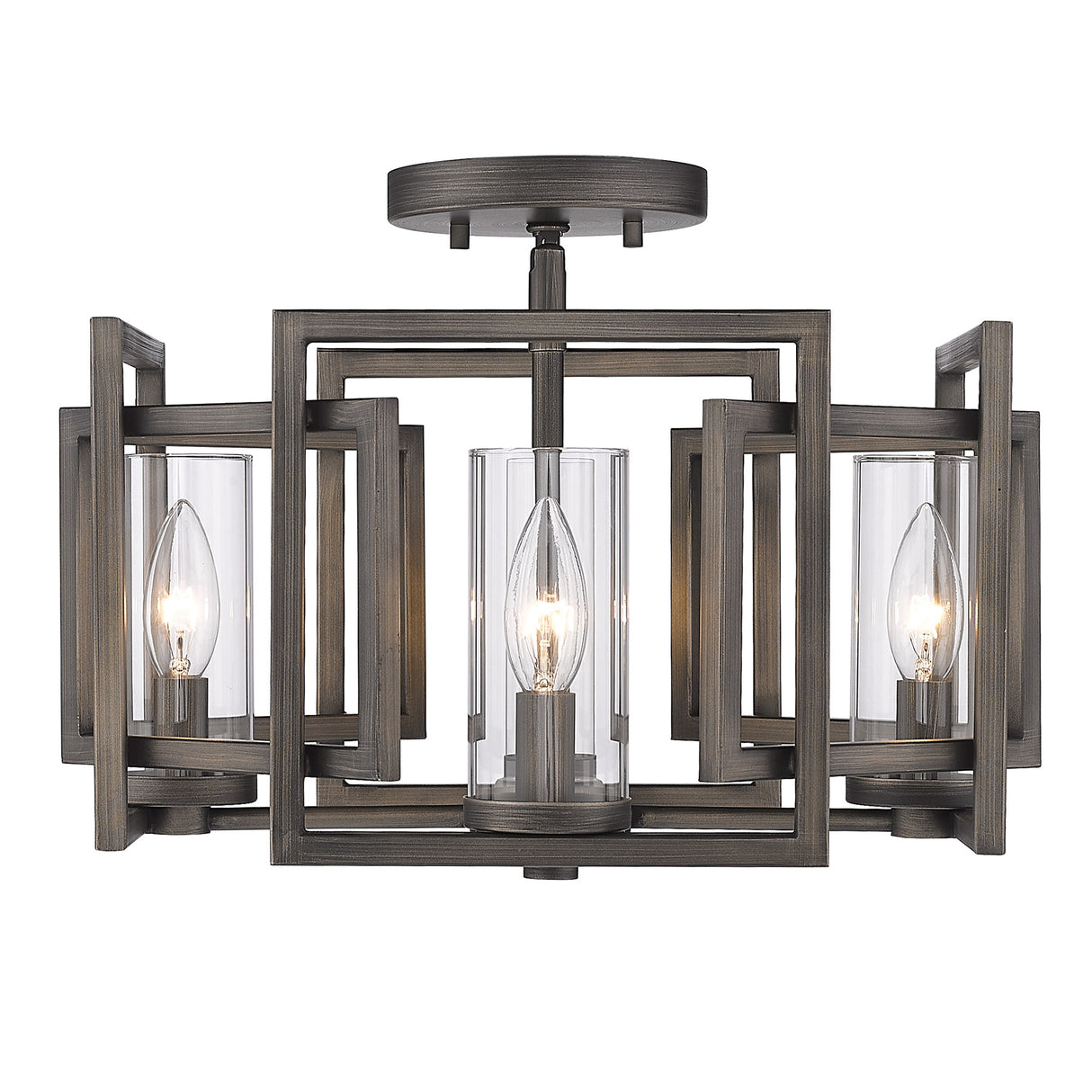 Marco Flush Mount in Gunmetal Bronze