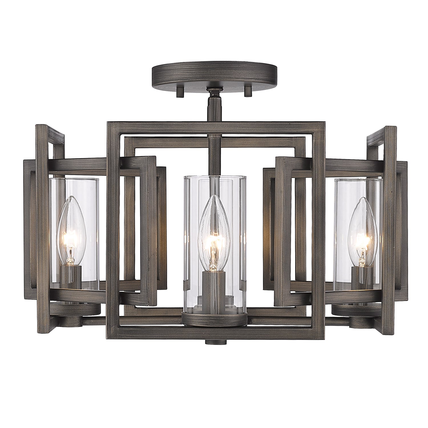 Marco Flush Mount in Gunmetal Bronze