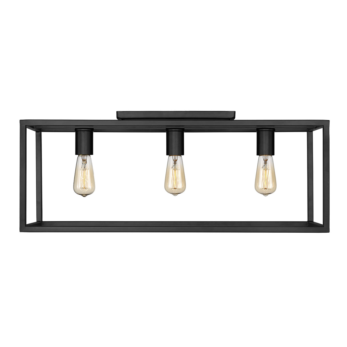Wesson Flush Mount - 26" in Matte Black