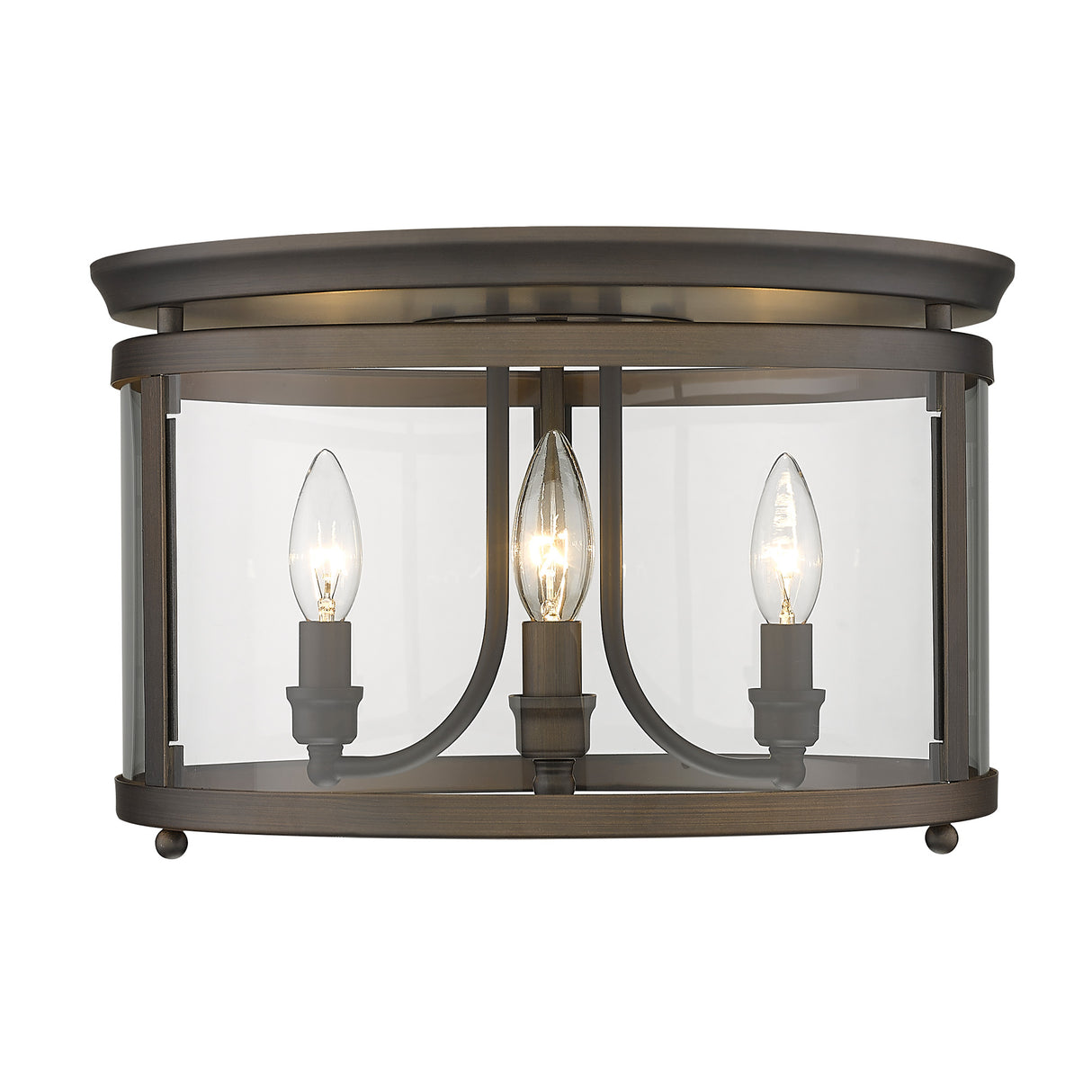 Payton RBZ 3 Light Flush Mount in Rubbed Bronze