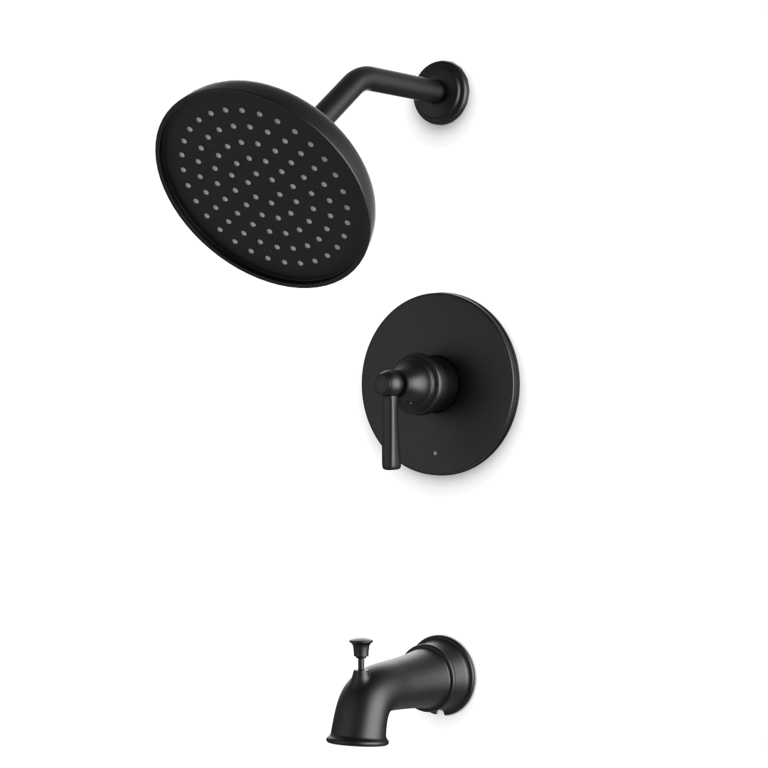 Artos Classic Pressure Balance Tub / Shower Trim Kit Matte Black – TS182BK