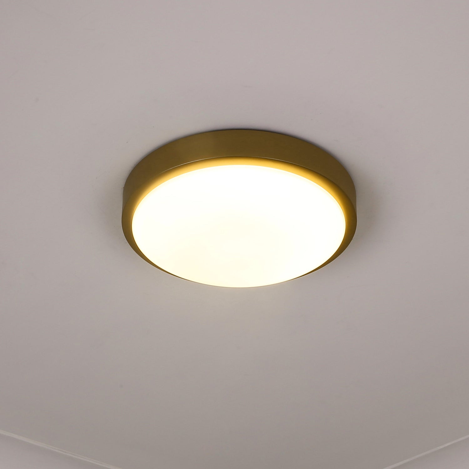 Gabi 10" Flush Mount in Brushed Champagne Bronze with Opal Glass