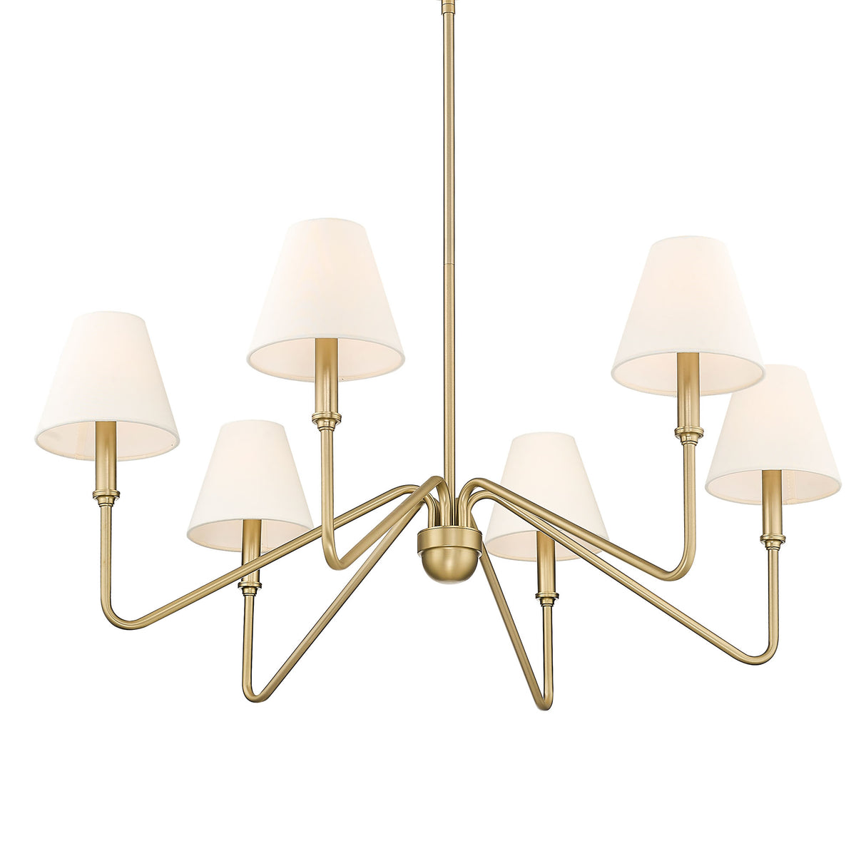 Kennedy BCB Brushed Champagne Bronze 6 Light Chandelier