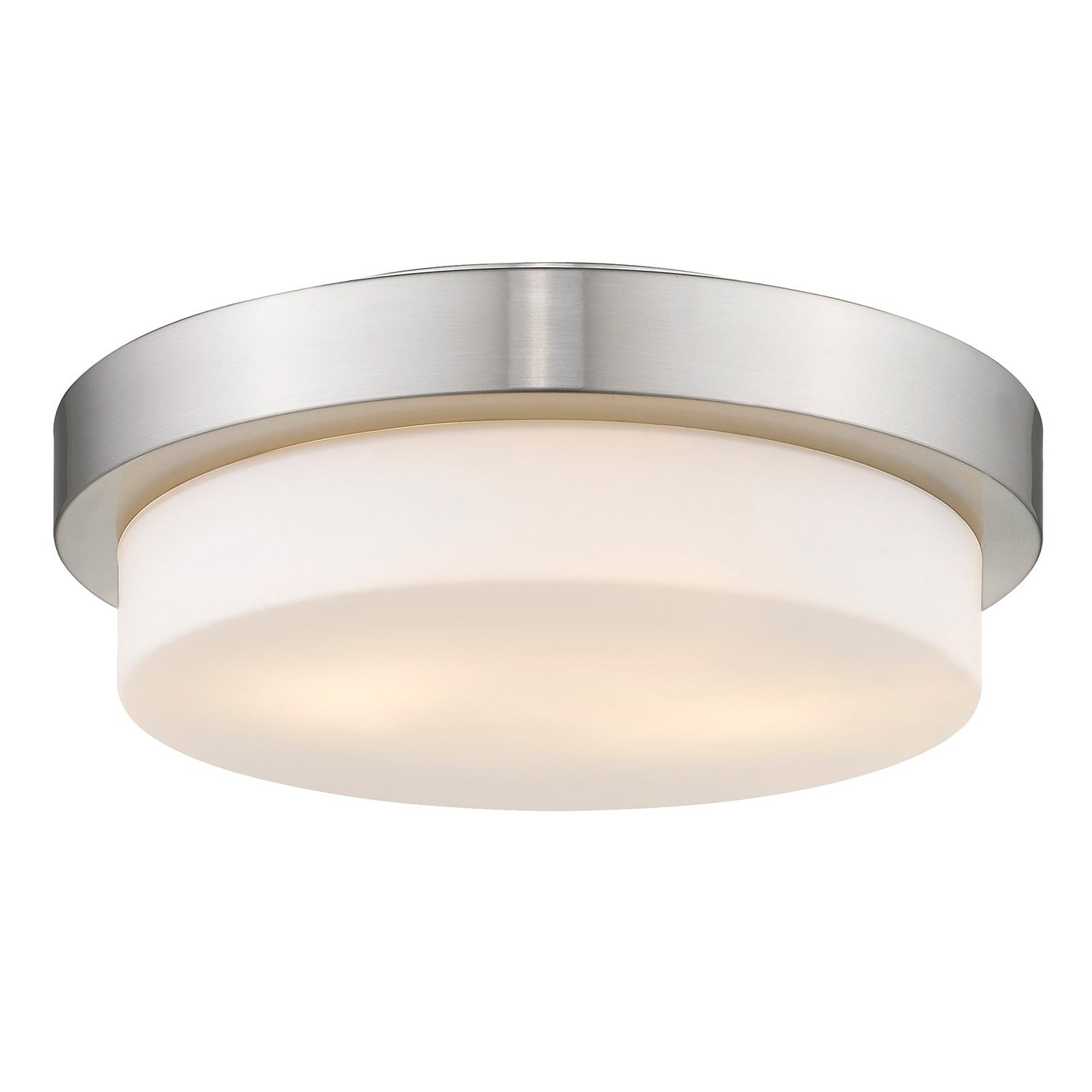 Multi-Family Flush Mount in Pewter with Opal Glass