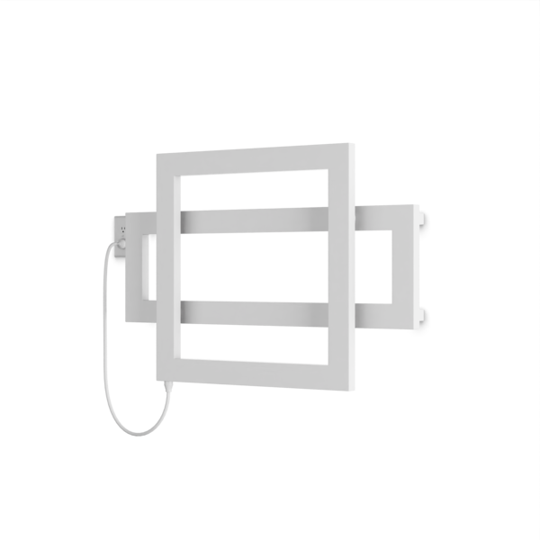 Artos Cadiz 23.5" x 35.5" Plug-In Heated Towel Rail White – C06090P-WH