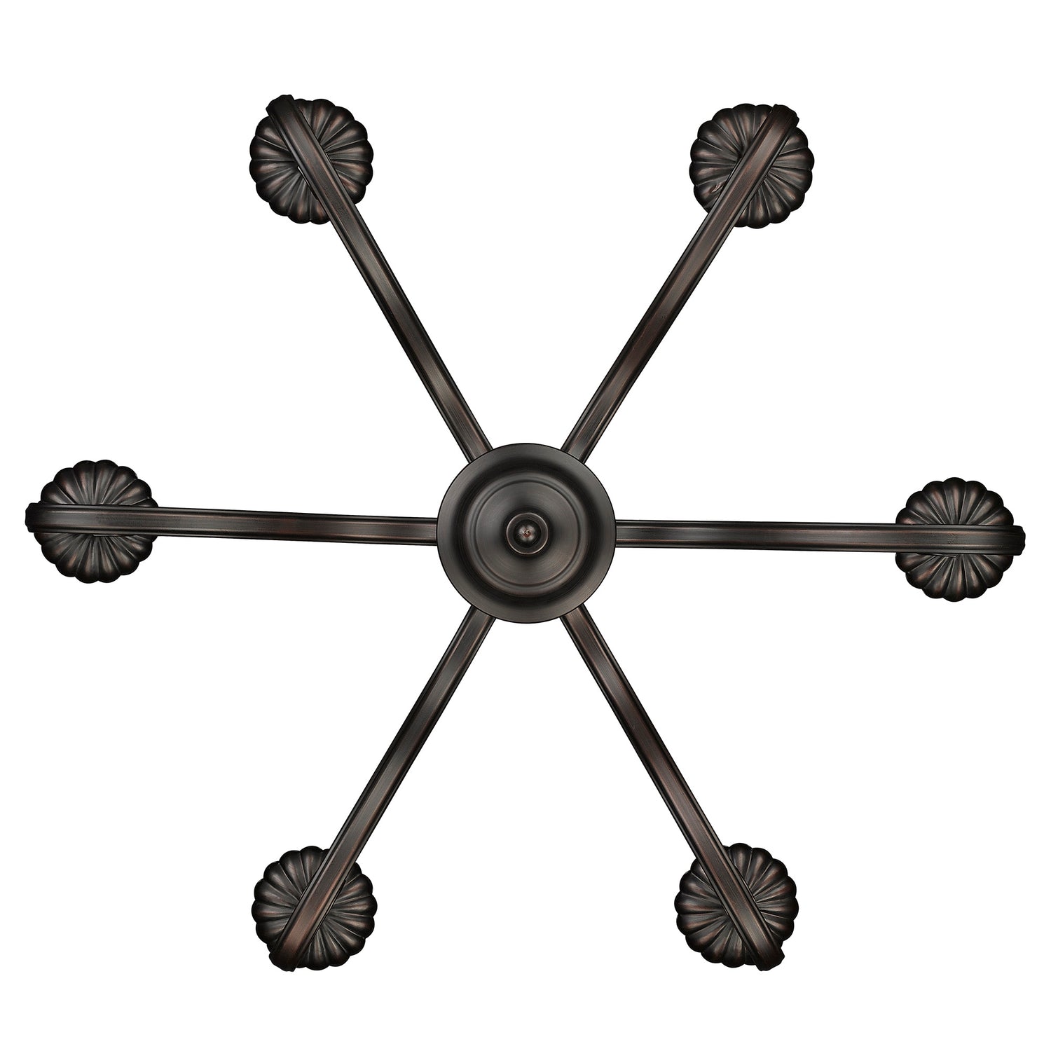 Larrick 6 Light Semi-Flush - Large in Rubbed Bronze
