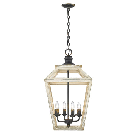Haiden 4 Light Pendant in Antique Black Iron