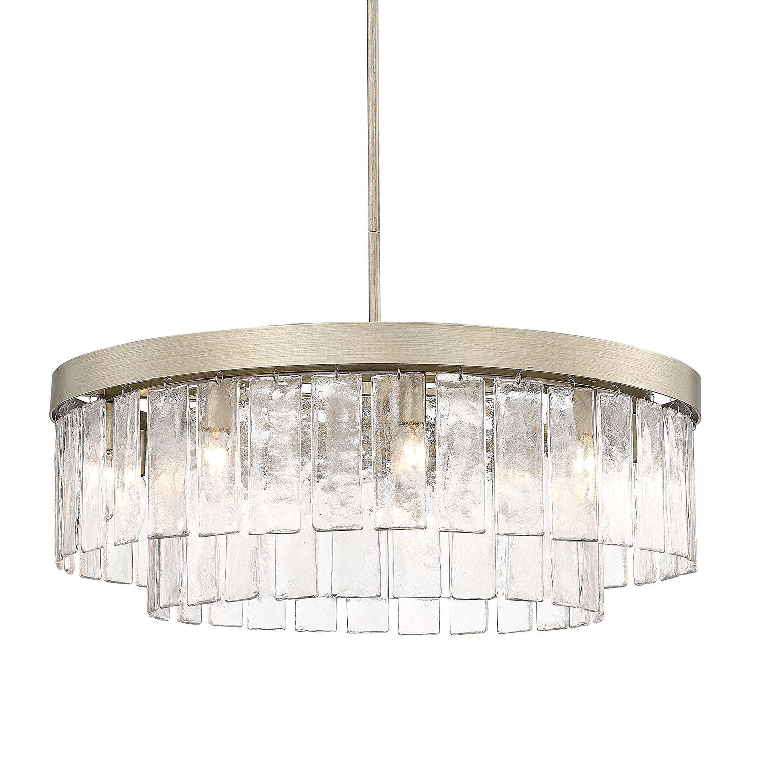 Ciara WG White Gold 9 Light Chandelier