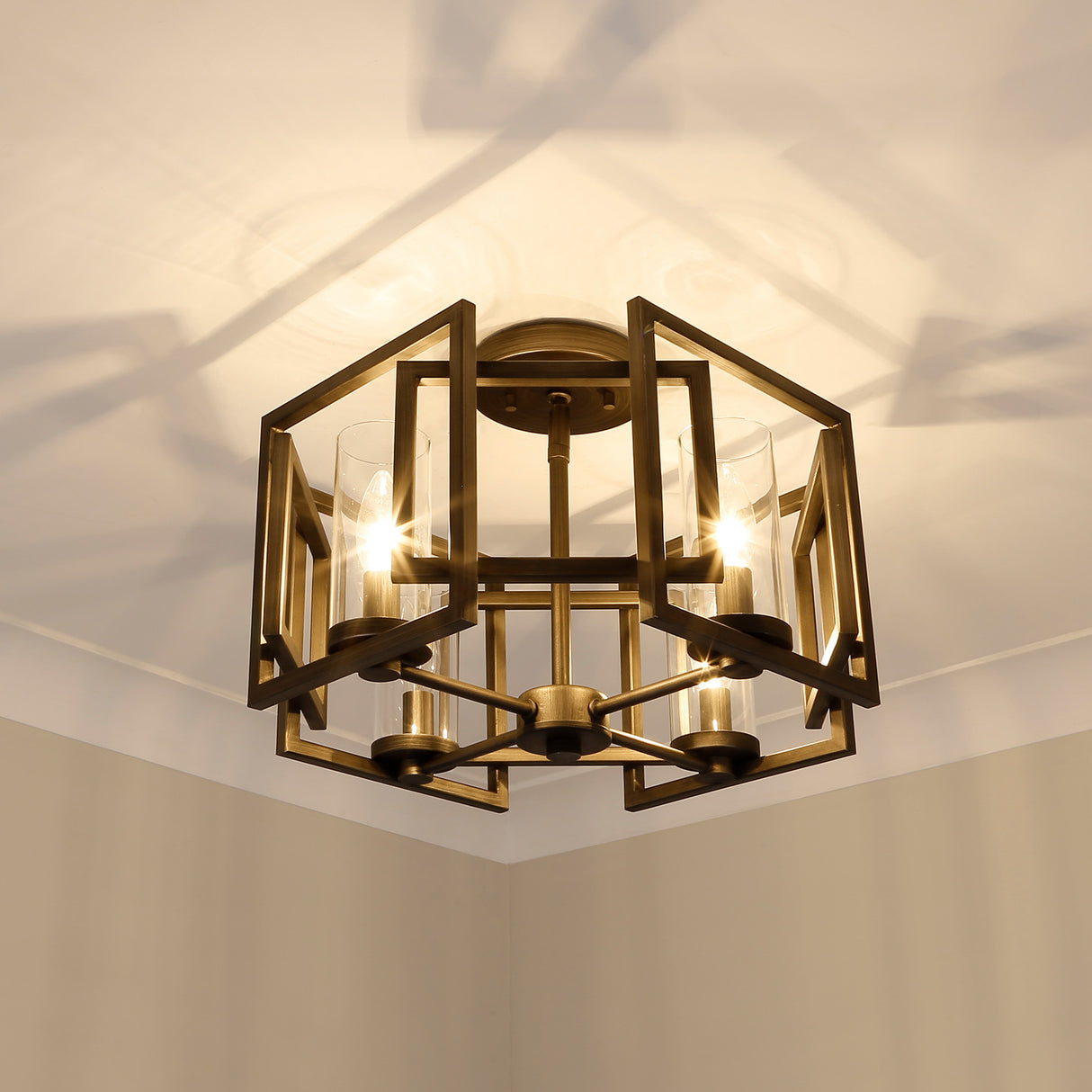 Marco Flush Mount in Gunmetal Bronze