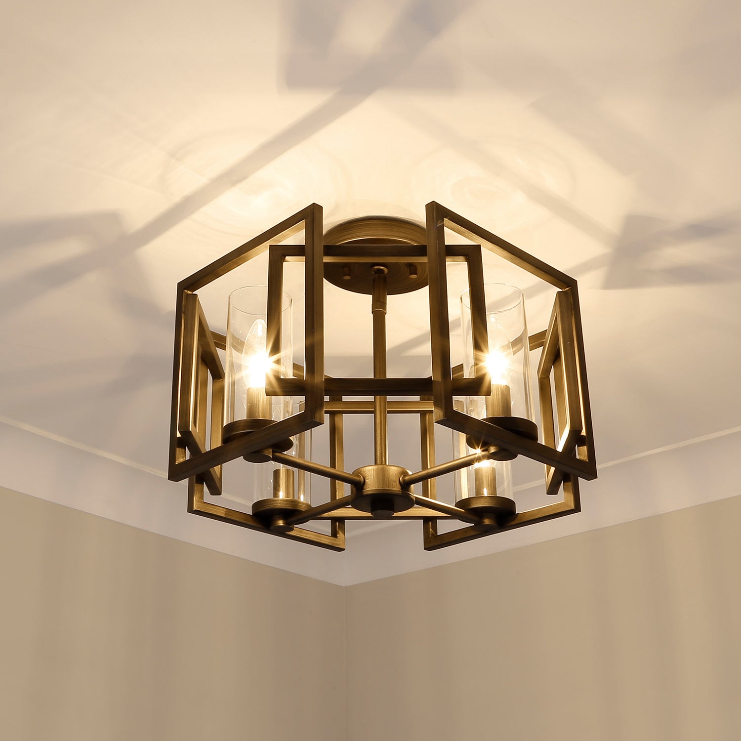 Marco Flush Mount in Gunmetal Bronze