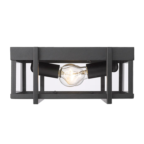 Tribeca Outdoor Flush Mount in Natural Black