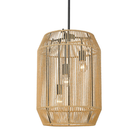Marlee Matte Black 3 Light Pendant