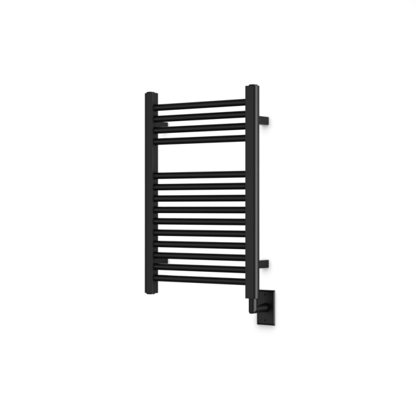 Artos Denby 27" x 18" Hardwired Heated Towel Rail Matte Black – M06845W-BK