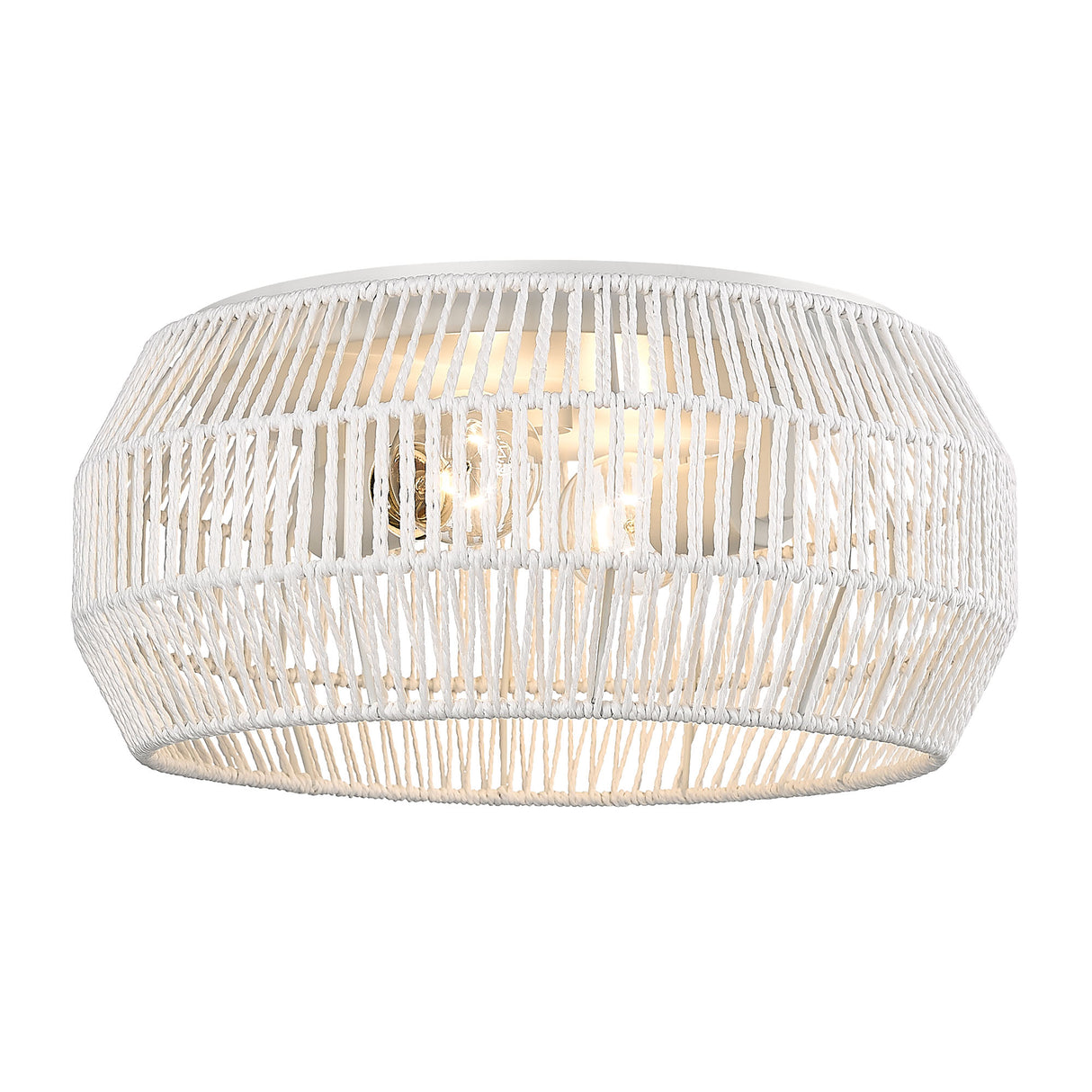 Marlee WHT Matte White 2 Light Flush Mount