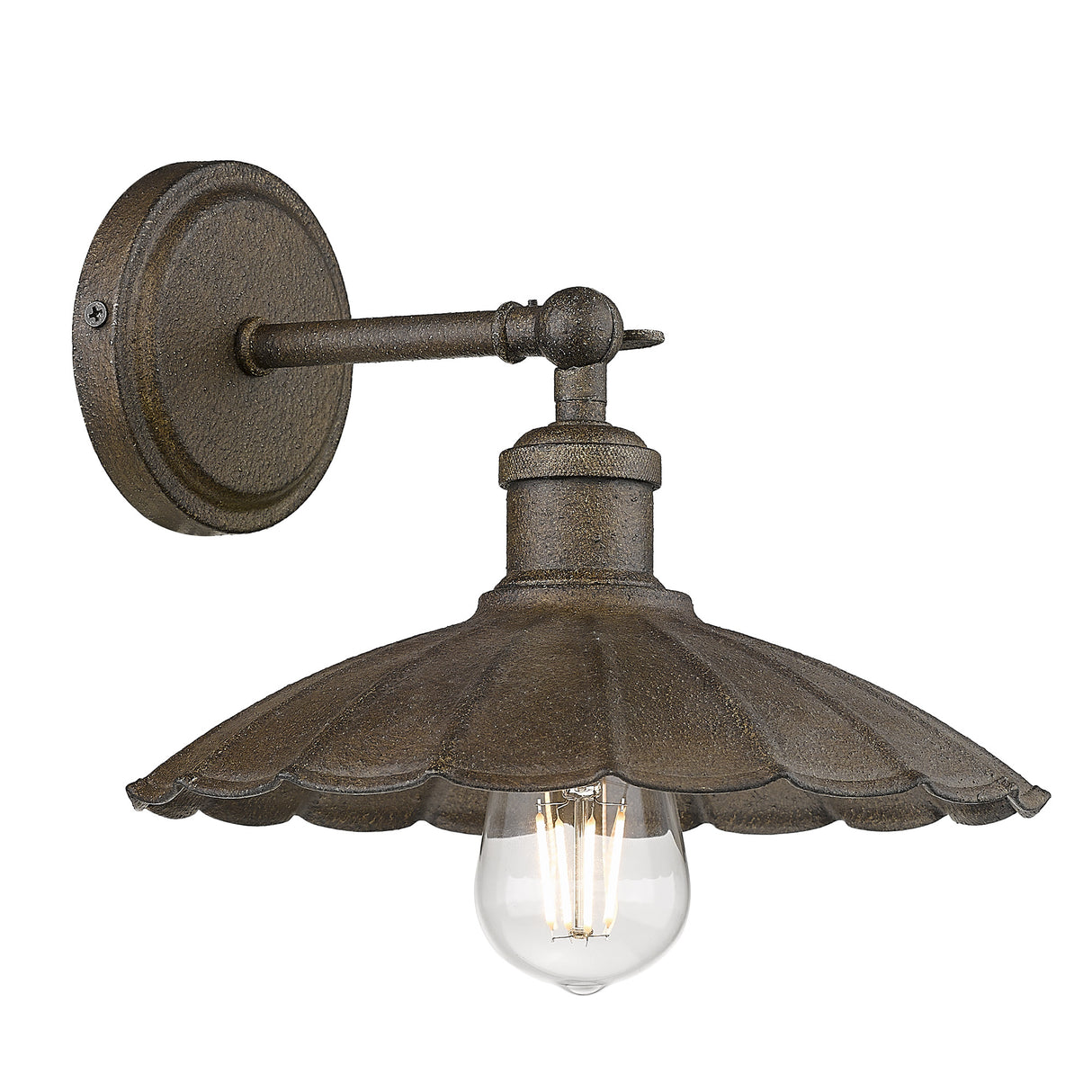 Clemence 1 Light Wall Sconce in Dark Rust