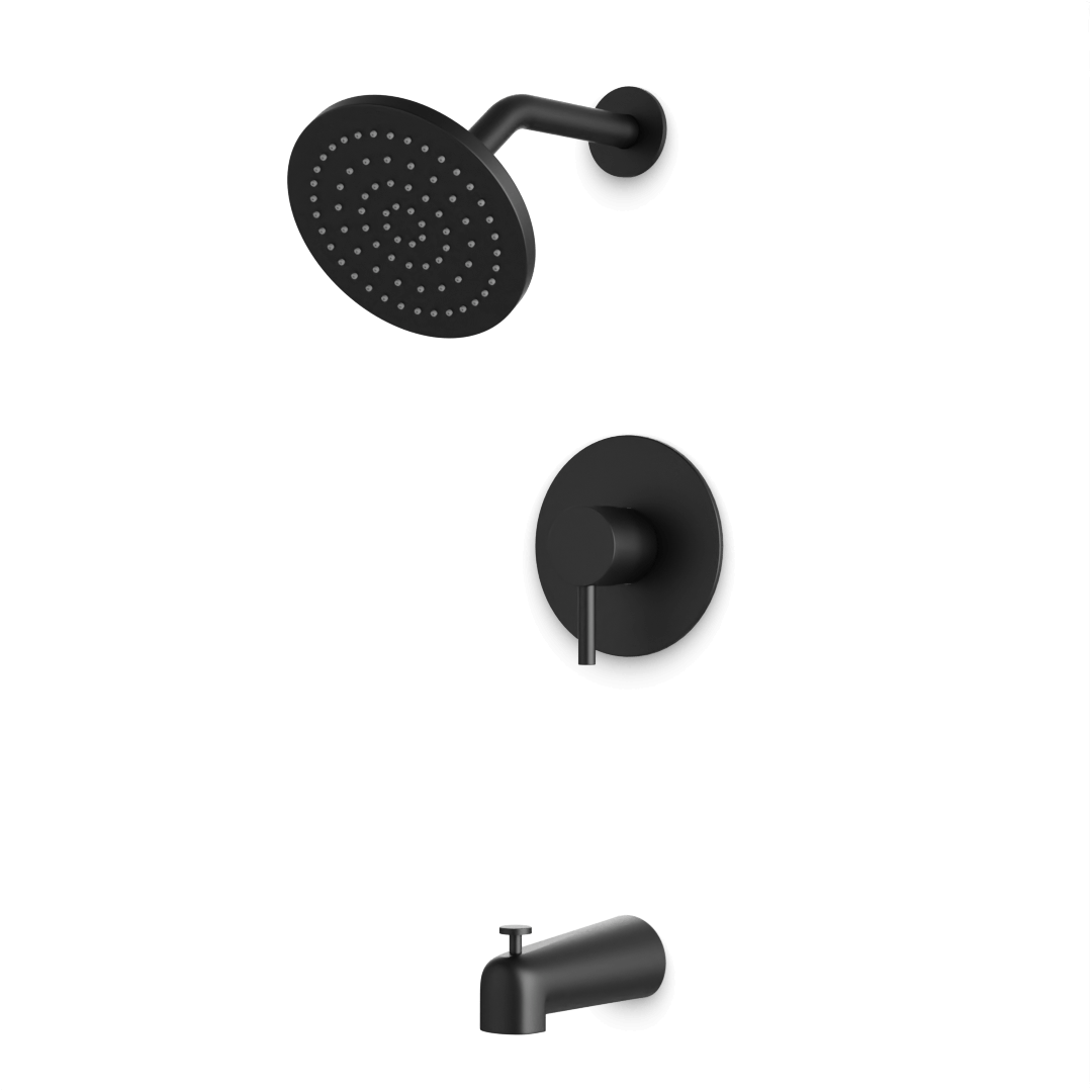Artos Opera Pressure Balance Tub / Shower Trim Kit Matte Black – TS152BK