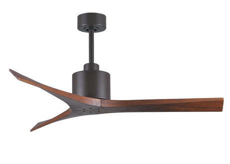 Matthews Fan MW-TB-WA-52 Mollywood 6-speed contemporary ceiling fan in Textured Bronze finish with 52” solid walnut tone blades
