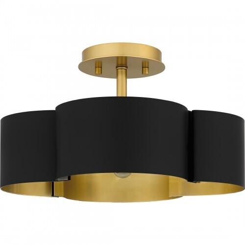 Quoizel BSM1714MBK Balsam Semi flush 4 lights matte black Semi-Flush Mount