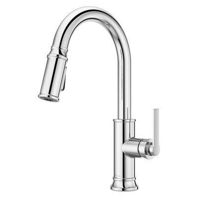 Pfister Polished Chrome 1-handle Pull-down Kitchen Faucet GT529-COLC