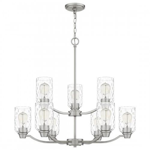 Quoizel ACA5029BN Acacia Chandelier 9 lights brushed nickel Chandelier