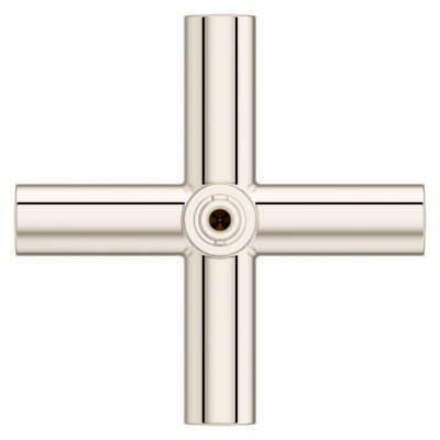 Pfister Polished Nickel Single Cross Handle for Slide Bar Kit HHL-G16TNTD