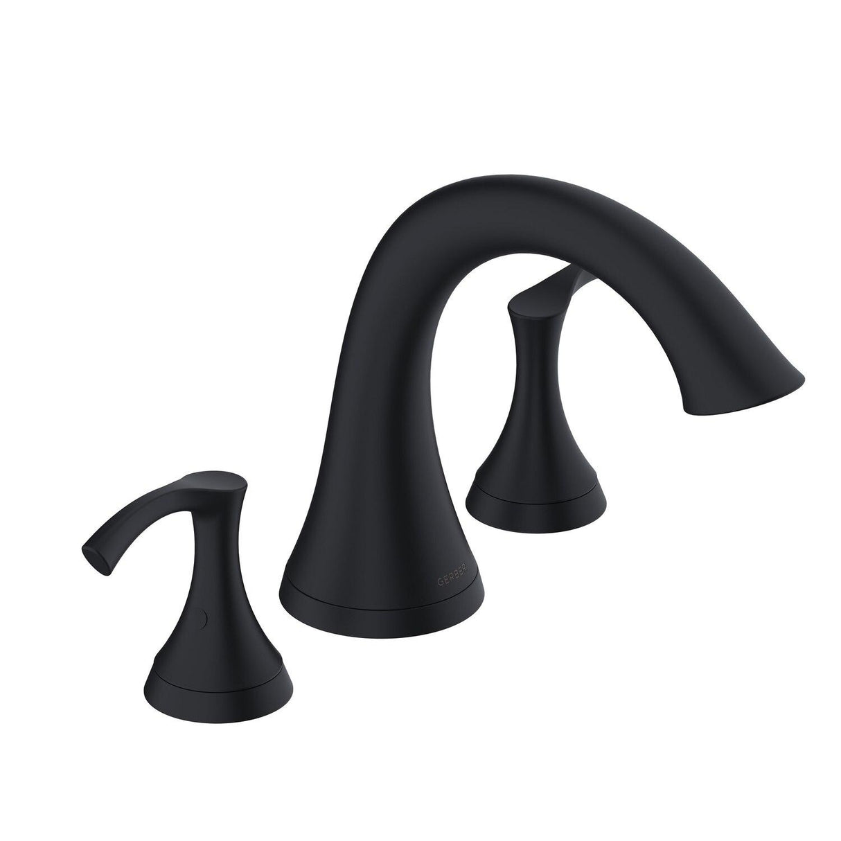 Gerber D300922BST Antioch Three Piece Roman Tub Trim Kit - Satin Black