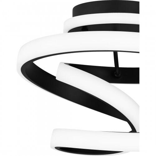 Quoizel PCAVI1713MBK Aviva Semi flush led light matte black Semi-Flush Mount