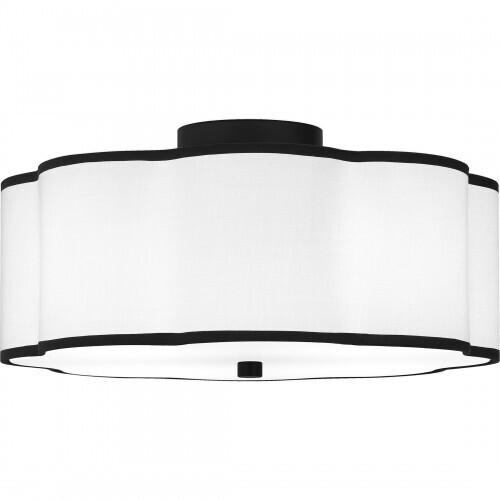 Quoizel QSF6179MBK Quoizel Semi-Flush Mount Semi flush 4 lights matte black Semi-Flush Mount