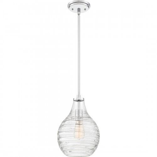 Quoizel QPP4019C Genie Mini pendant 1 light polish chrome Mini Pendant