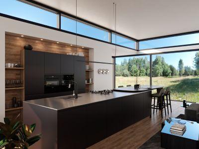 Combo-matte Black and Spot Defense Stainless Steel 1-handle PULL-DO... GT529-ASRBGS