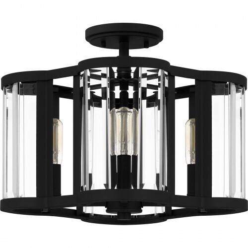 Quoizel QSF6193MBK Quoizel Semi-Flush Mount Semi flush 4 lights matte black Semi-Flush Mount