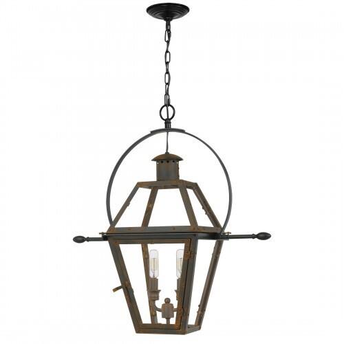 Quoizel RO1911IZ Rue De Royal Outdoor hanging 2 light industrial bronz Outdoor Lantern