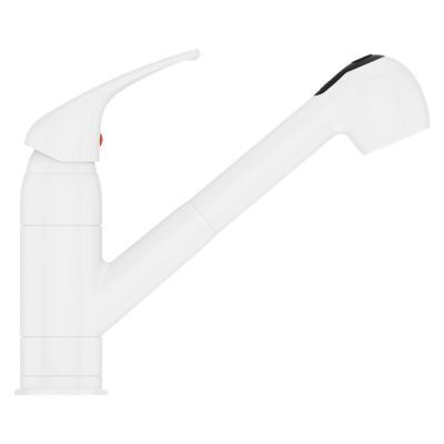 Pfister White Pfirst Series 1-handle, Pull-out Kitchen Faucet G133-10WW