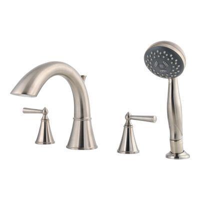 Brushed Nickel Saxton 4-hole Roman Tub With Handshower, Trim Only LG6-4GLK