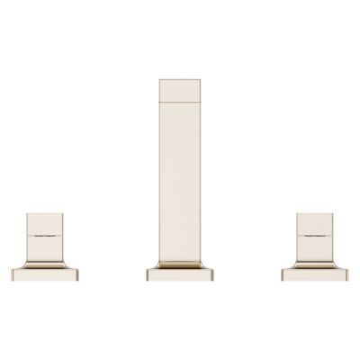 Polished Nickel 2-handle 8 Widespread Square Spout Bath Faucet LG49-VRV2D