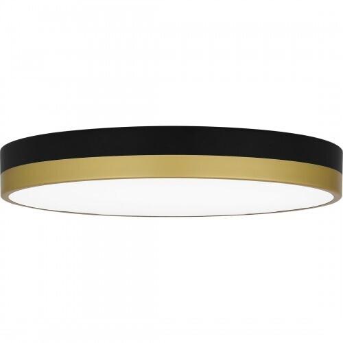 Quoizel WLN1615MBKG Weldin Flush mount led matte black gold Flush Mount