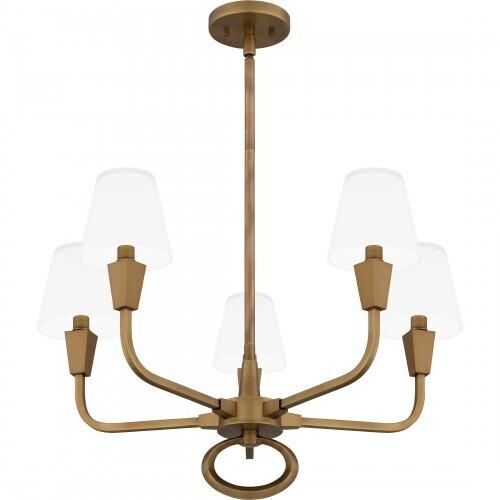 Quoizel MAO5026WS Mallory Chandelier 5 lights weathered brass Chandelier