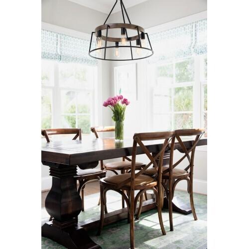 Quoizel BRT5006GK Brockton 6 light chandelier grey ash Chandelier