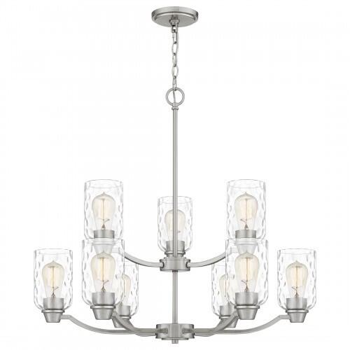 Quoizel ACA5029BN Acacia Chandelier 9 lights brushed nickel Chandelier
